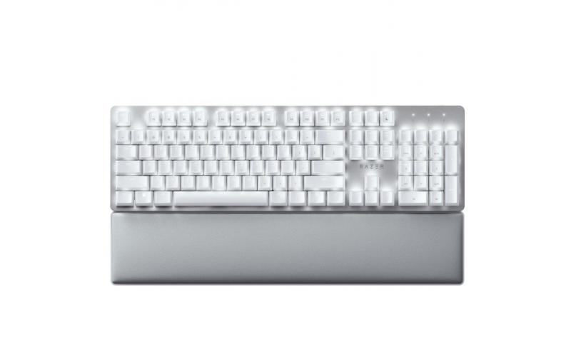 Razer Pro Type Ultra Keyboard (Wireless – Wired – Bluetooth / Yellow Mechanical Switch / White – One Year Warranty) [ RZ03-04110100-R3M1 ]